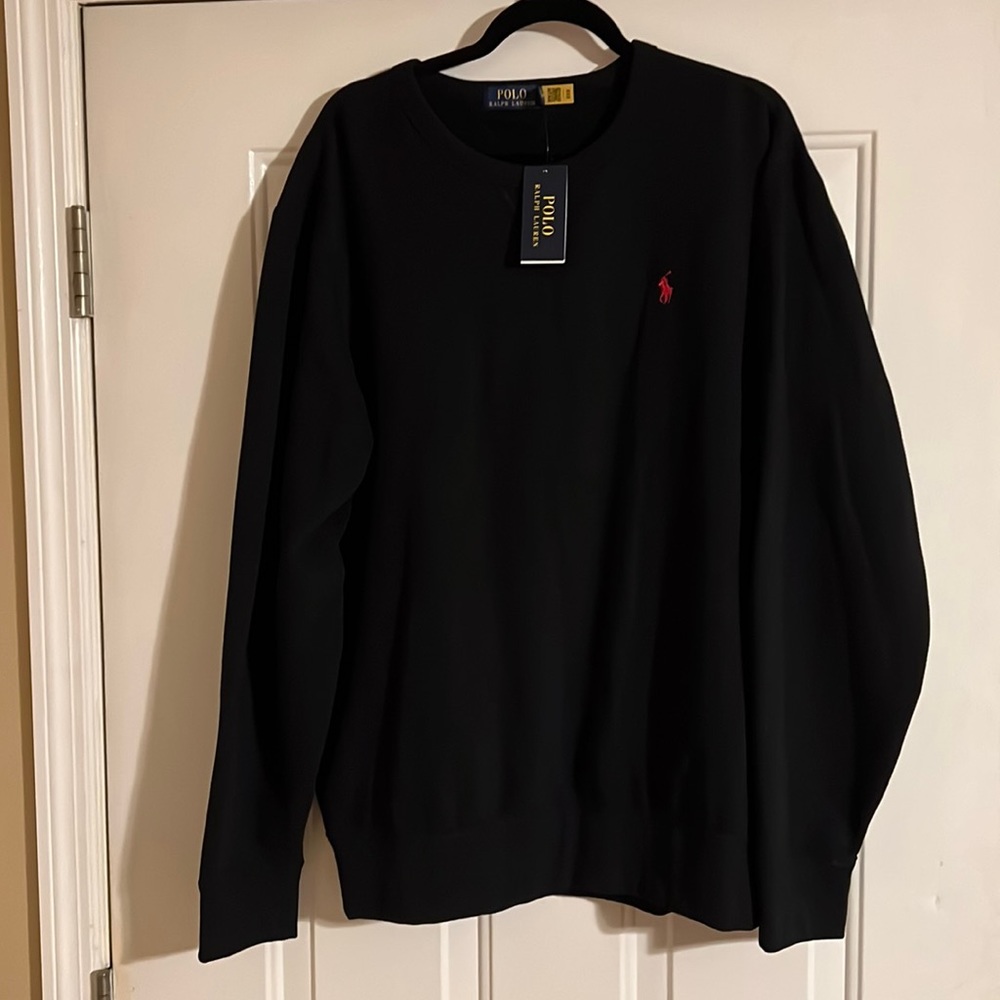 Polo black Crewneck sweater..